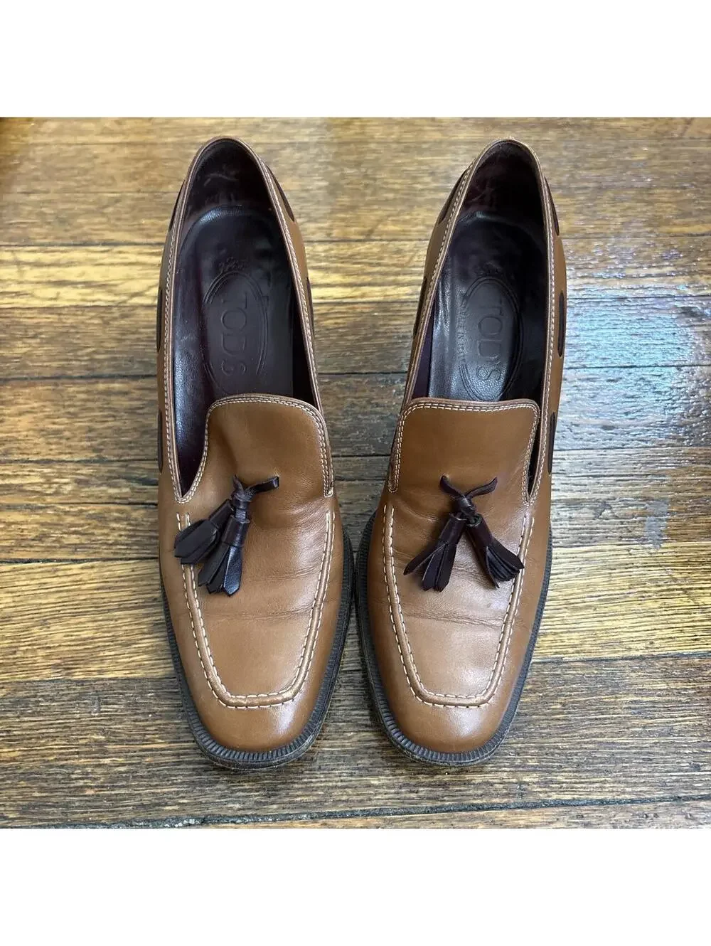 Tods Women's Brown and Tan Loafer